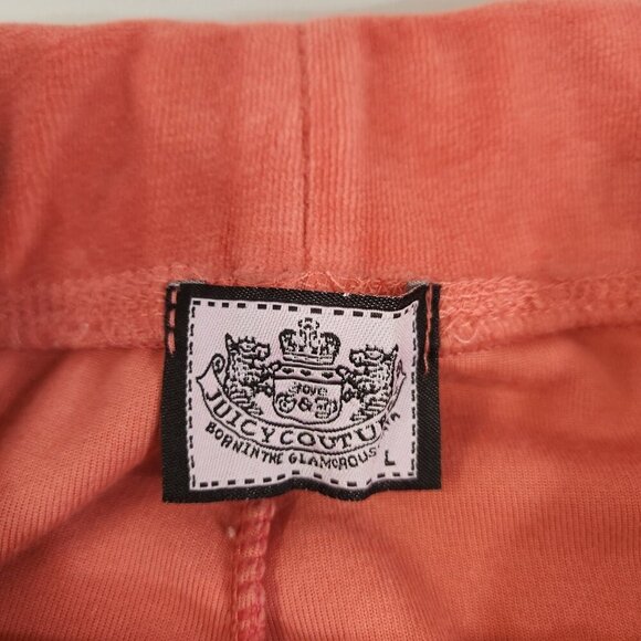 Juicy Couture Pink Tracksuit Sleepwear Size M/L Y2K Pink Melon Matching Pants - Picture 4 of 16